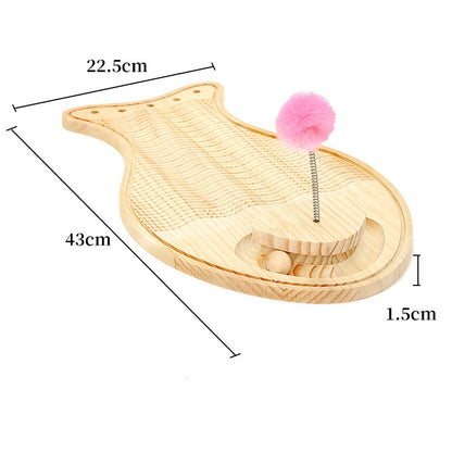 Wooden sisal scratcher board, Small