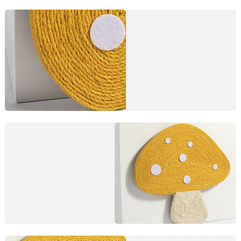 Mushroom wall scratcher