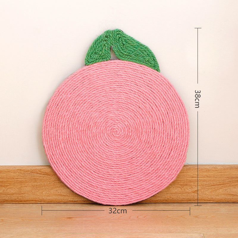 Food sisal scratcher mat, Peach