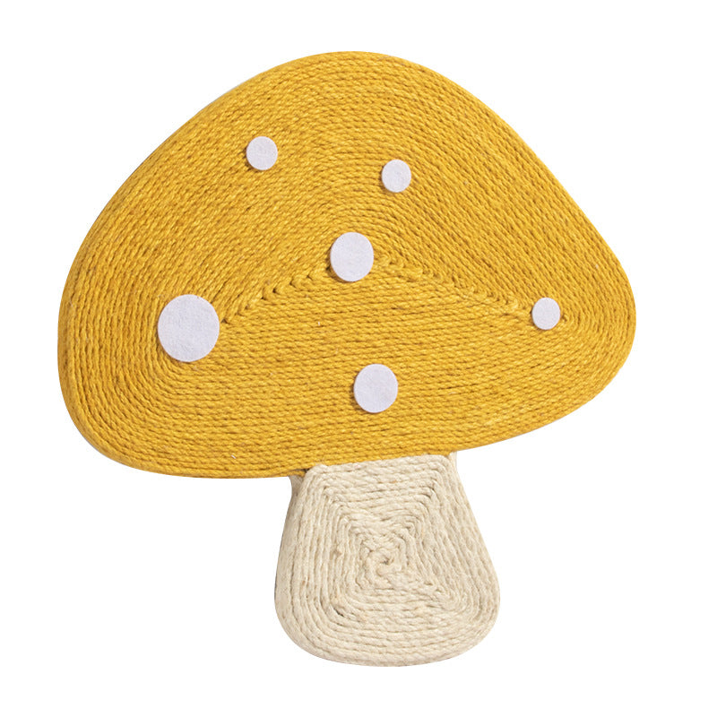 Mushroom wall scratcher, Yellow