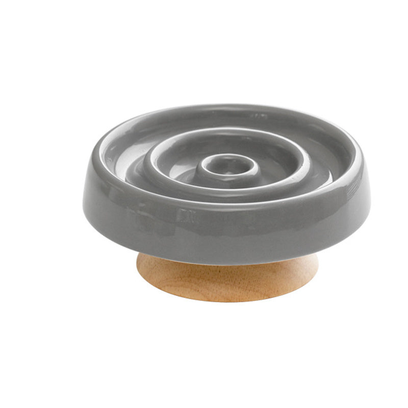 Elevated Ceramic Slow Feeder Cat Bowl, photo 7