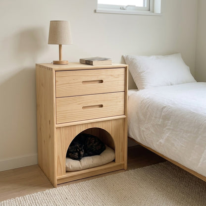 Nightstand Cat Bed, guest room