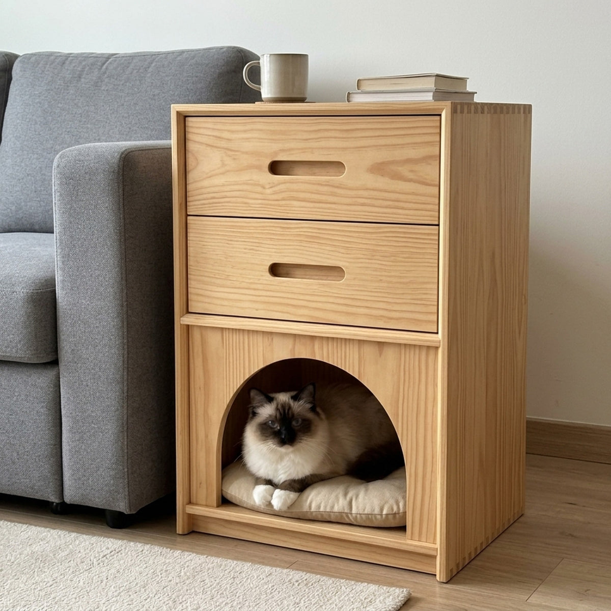 Nightstand Cat Bed, sofa end table