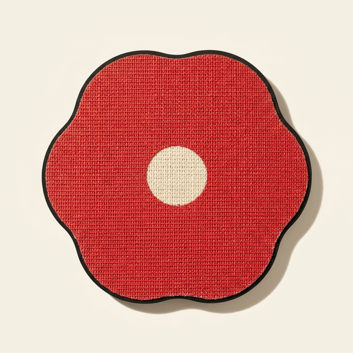 Flower & Egg Wall Scratcher, Red Flower