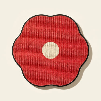 Flower & Egg Wall Scratcher, Red Flower
