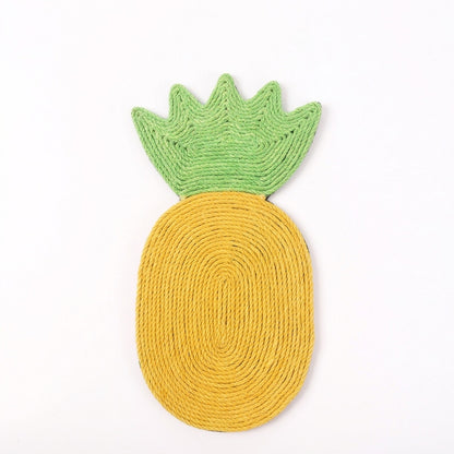 Food sisal scratcher mat, Pineapple
