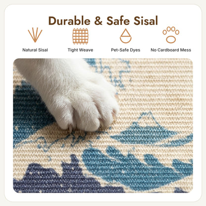 Cat Scratcher Art [Kanagawa Edition], durable and safe natural sisal close-up