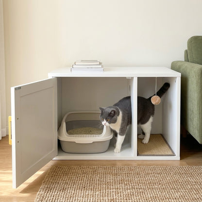 Hideaway Litter Box Furniture, inside view