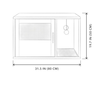 Hideaway Litter Box Furniture, sizing