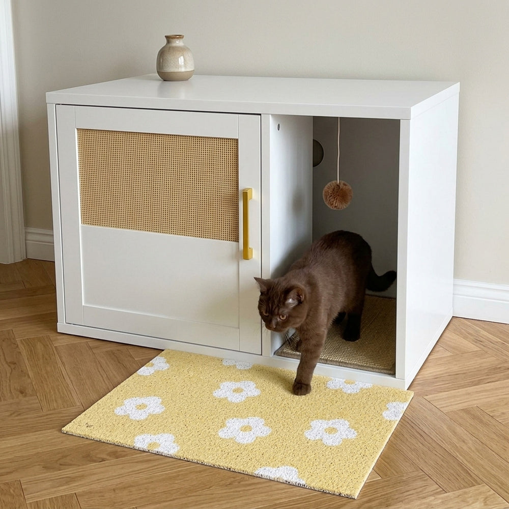 Daisy Cat Litter Mat, cabinet step out
