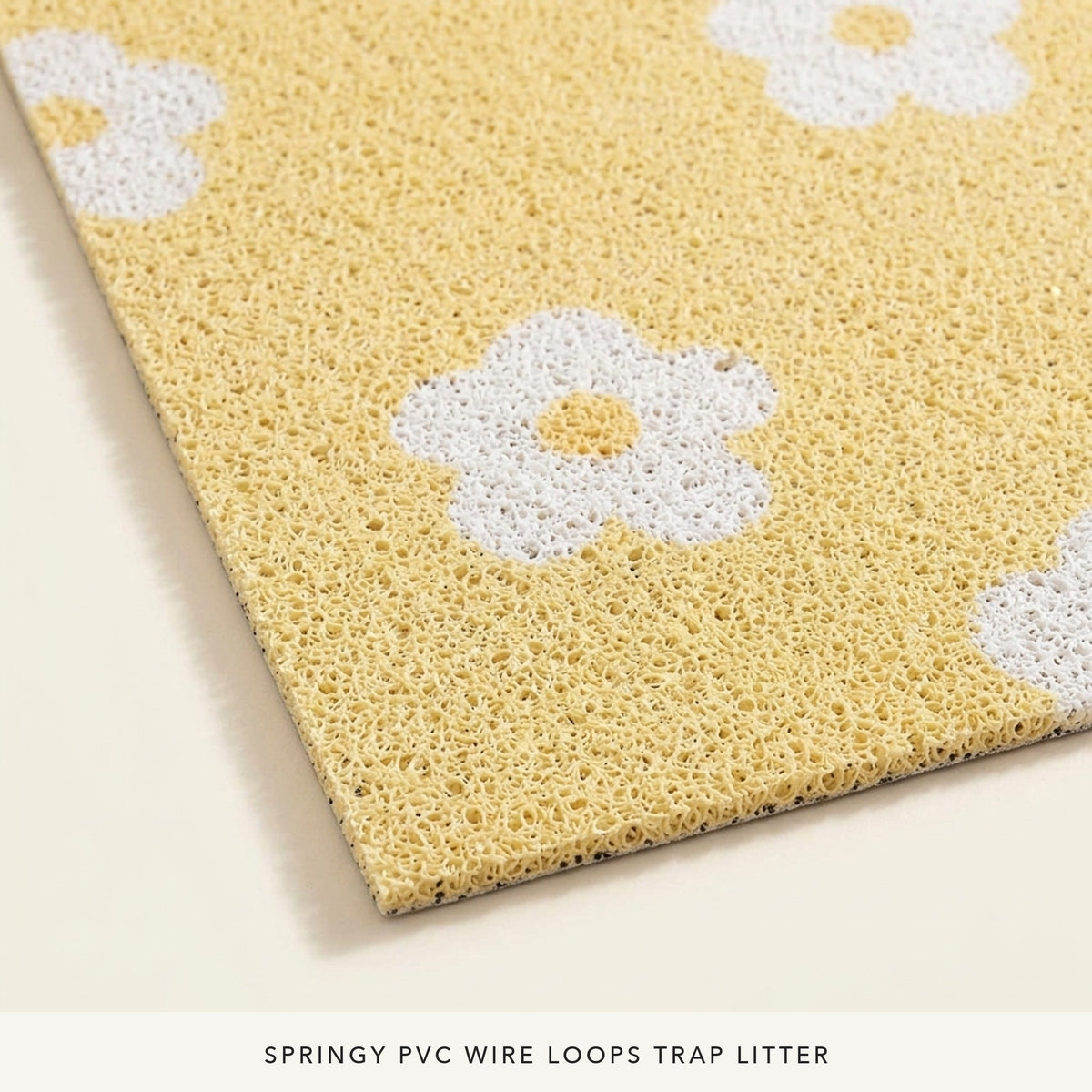 Daisy Cat Litter Mat, materials
