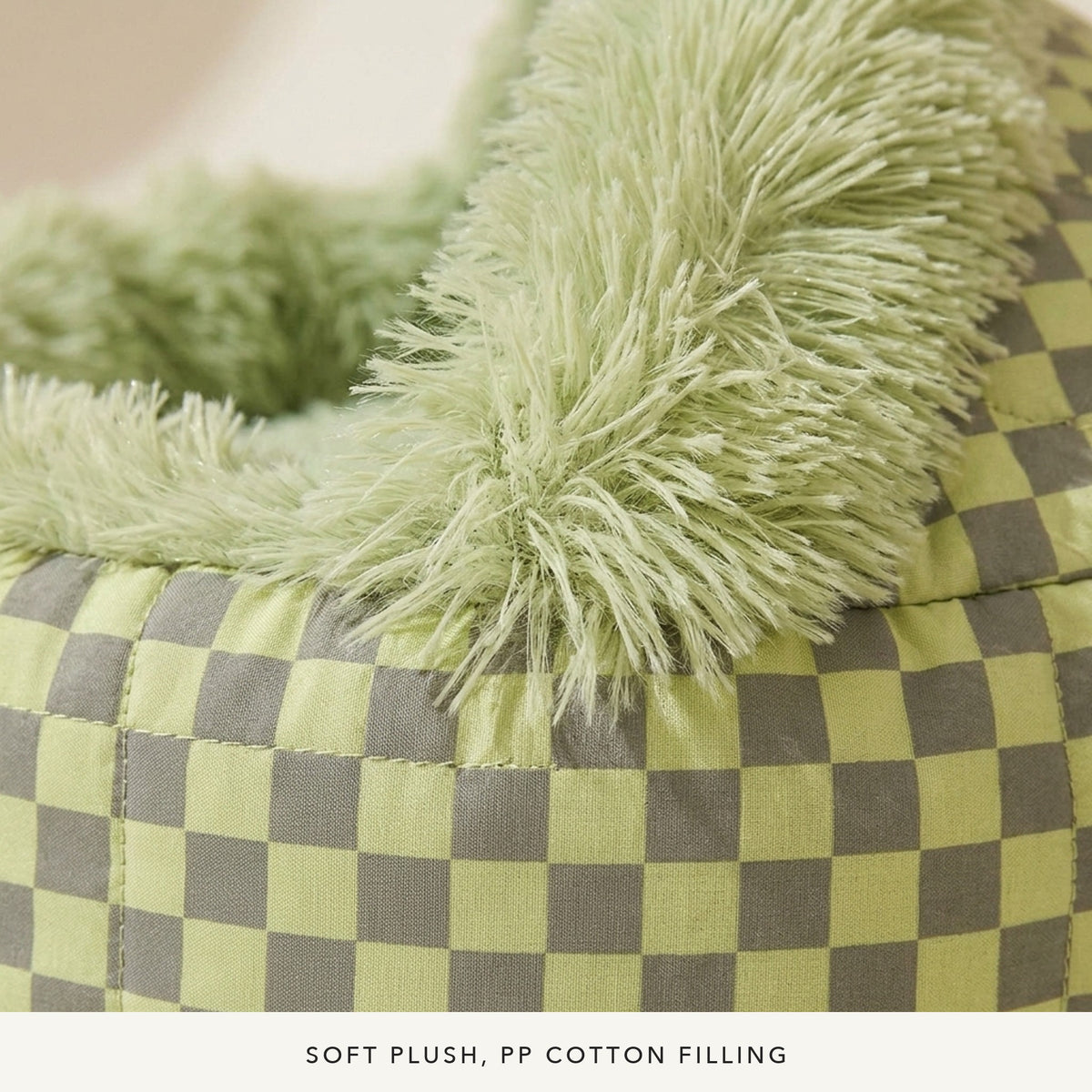 Snuggle Hooded Cat Cave Bed, materials