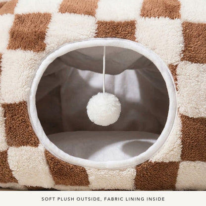 Donut Tunnel Cat Bed, materials