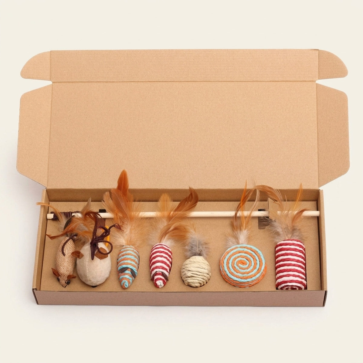7-Piece Cat Toy Set, hero box