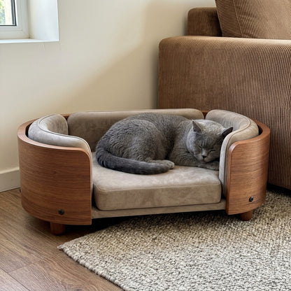 Wren Vintage Cat Sofa, den blue