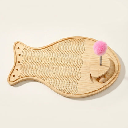 Wooden Sisal Scratcher Board, Small