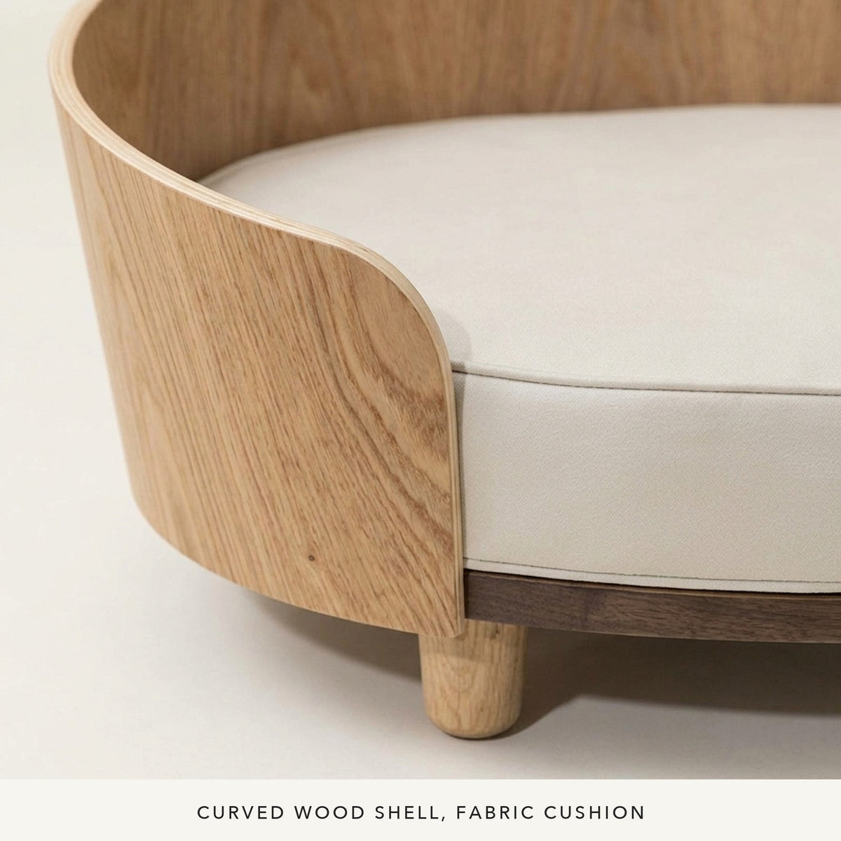 Oak Cat Sofa Bed, detail