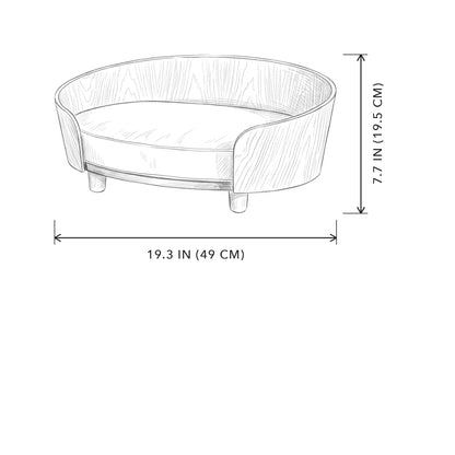 Oak Cat Sofa Bed, sizing