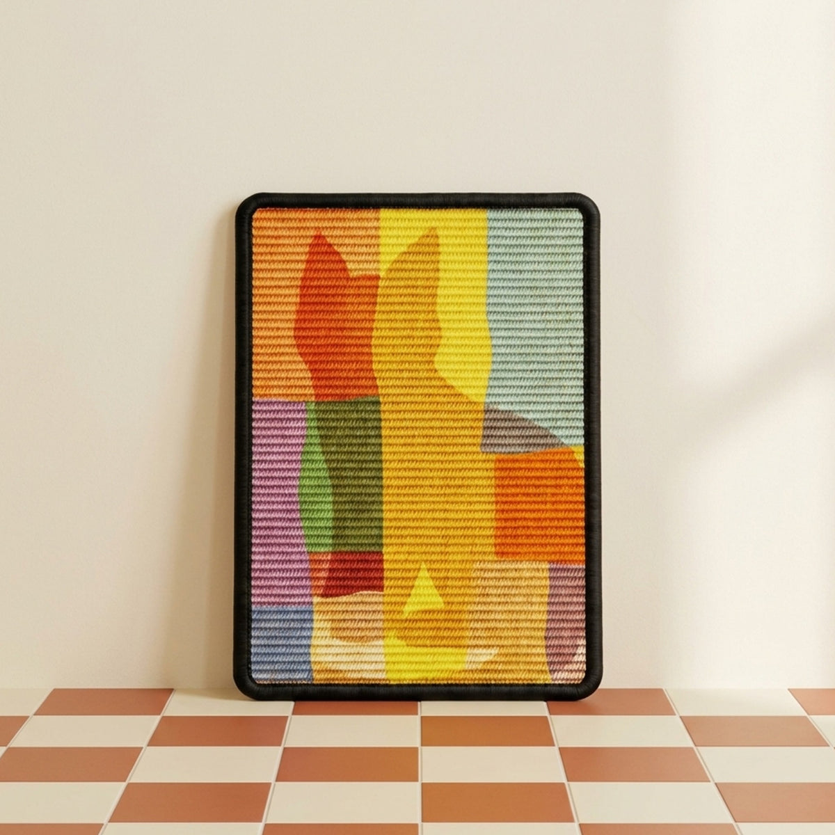 Wall cat scratcher, Patchwork design