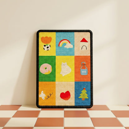 Wall cat scratcher, Doodles design