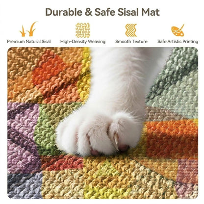 Wall cat scratcher, durable sisal