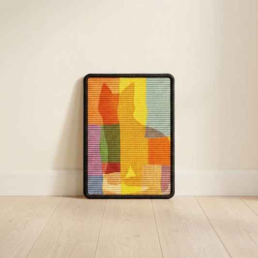 Wall cat scratcher, Patchwork design